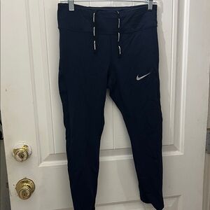 Nike Women’s Navy Leggings with Reflective Swoosh